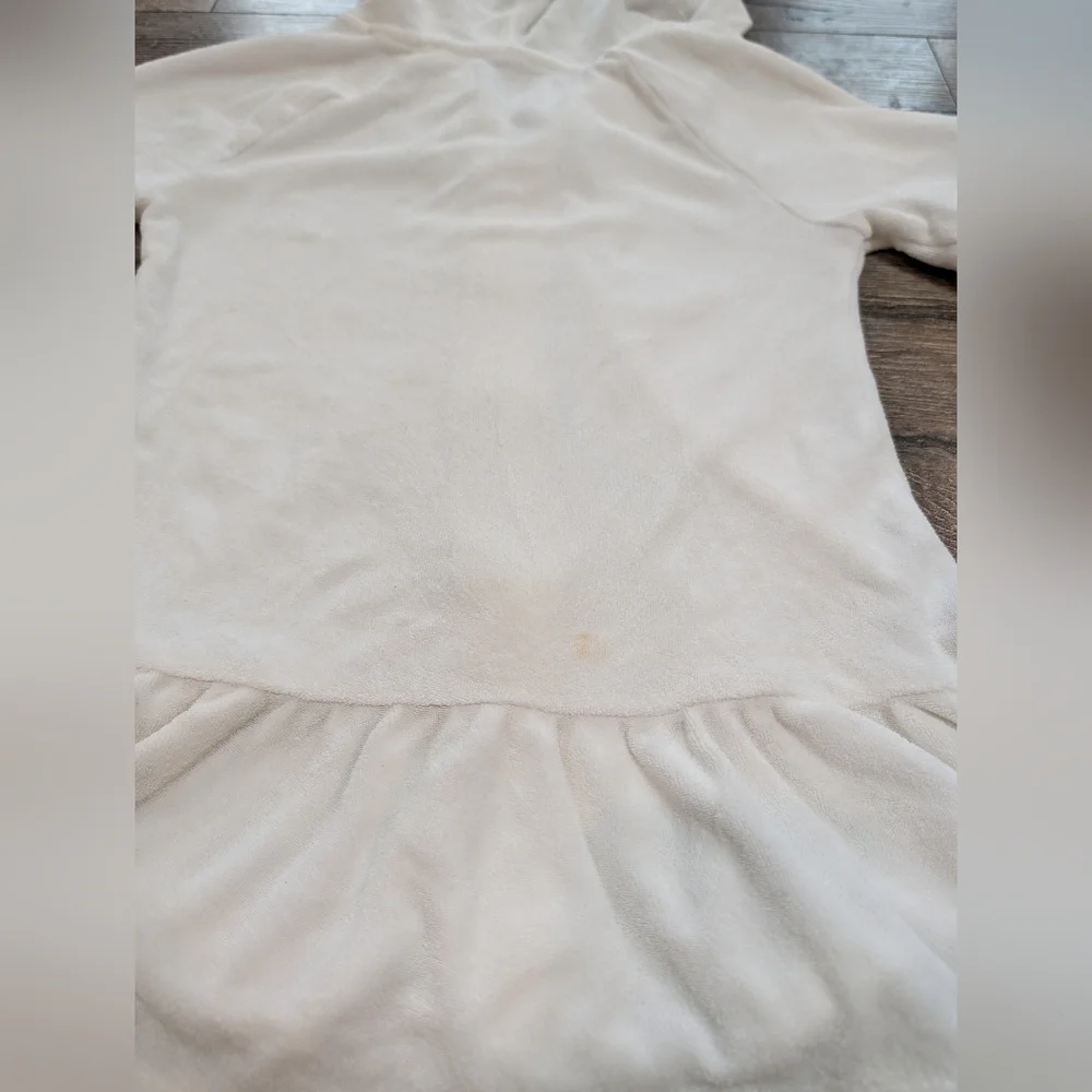 Old Navy 4T White Swim Coverup Terry Cloth Hooded Dress Swimsuit Bathing Suit